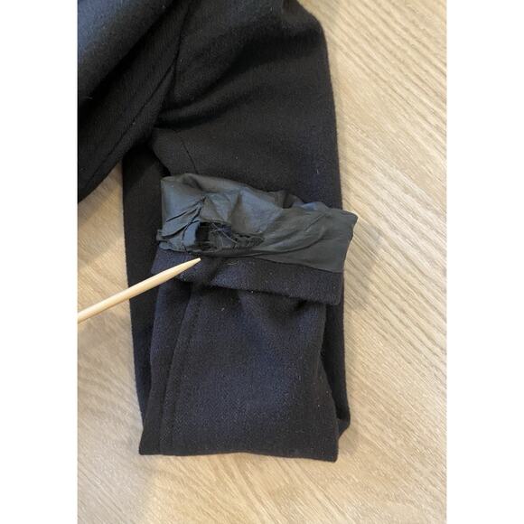 THE ROW Cashmere Belted Wrap Coat Black Sz 0 Quiet Luxury Designer USA - Picture 14 of 16